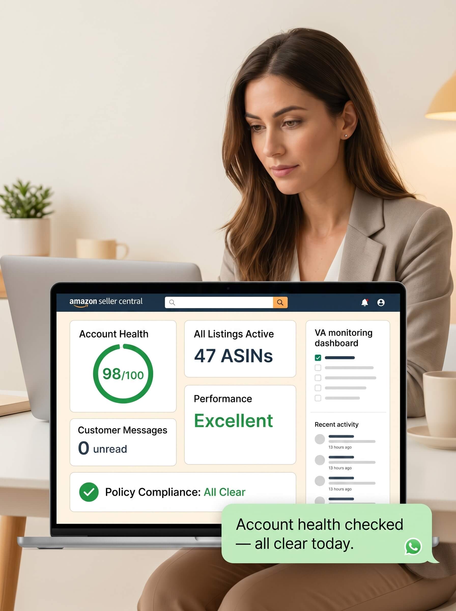 Amazon VA services — dedicated virtual assistants for Seller Central management